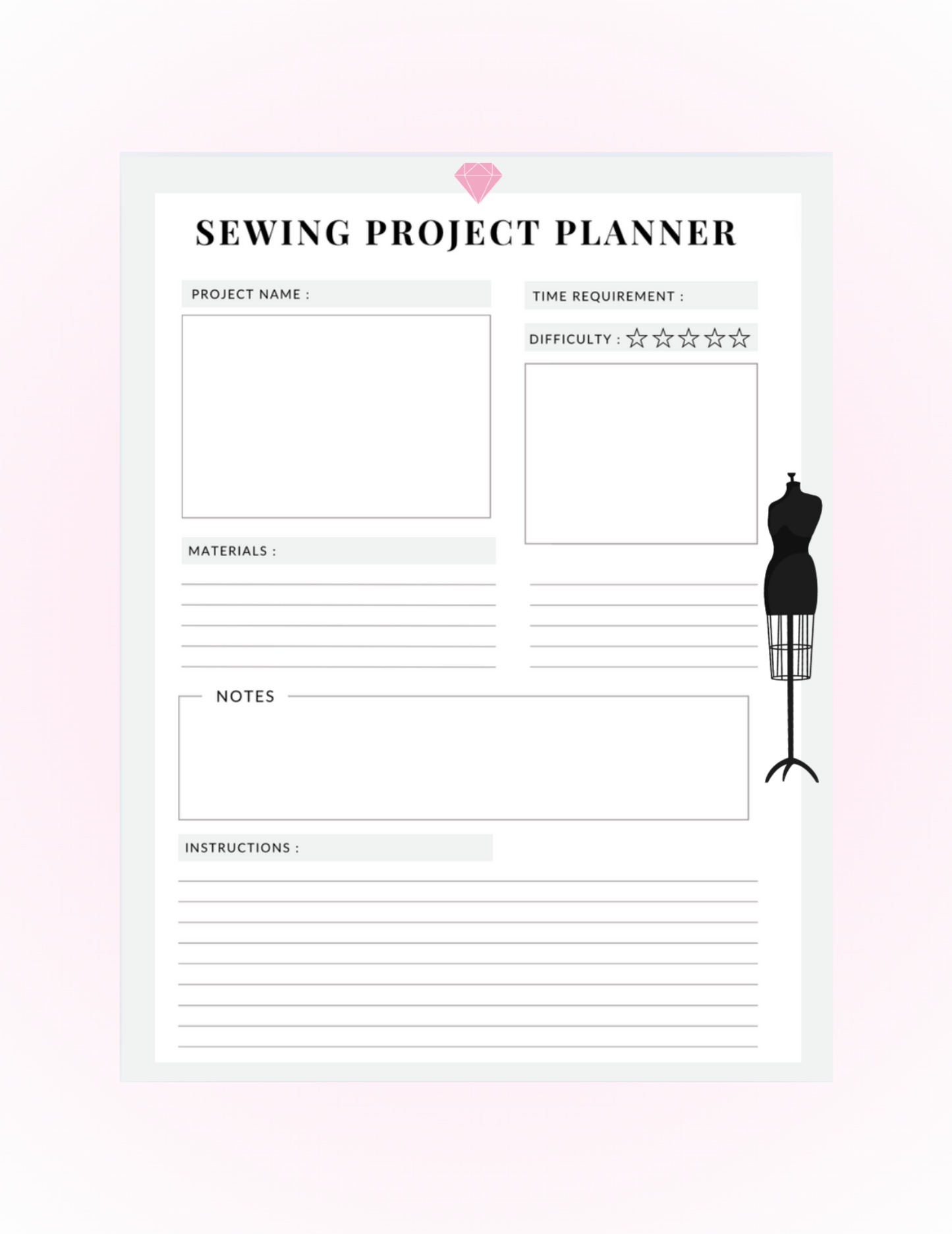 Sewing Project Planner