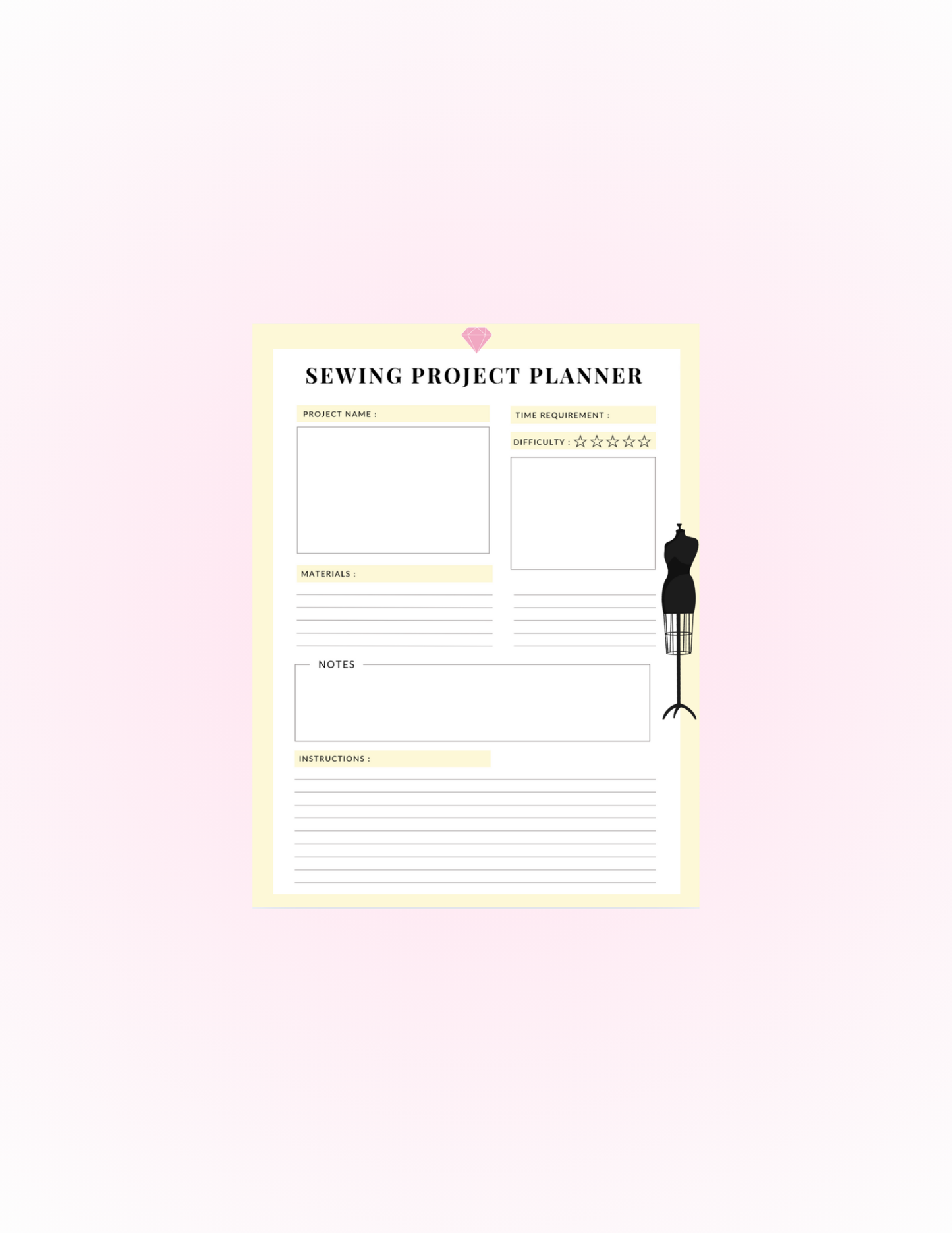 Sewing Project Planner