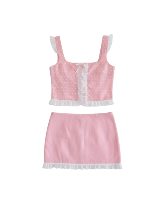 Elle Top & Skirt Set