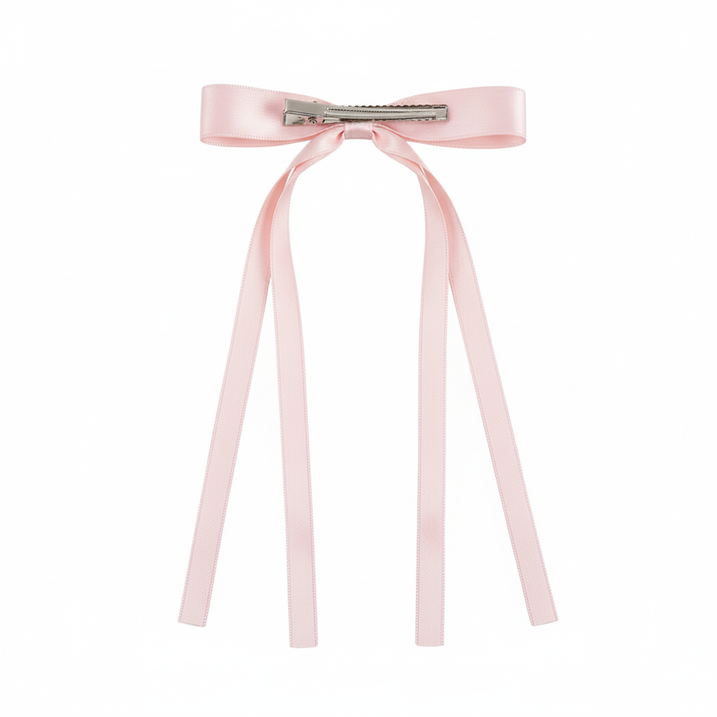 Satin Bow Hair Clip