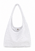 Lace Snap Shoulder Bag