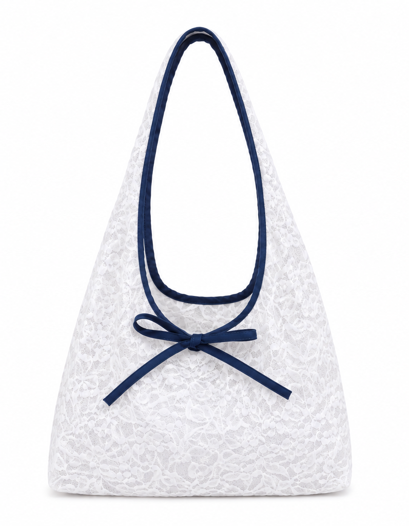 Lace Bow Shoulder Bag