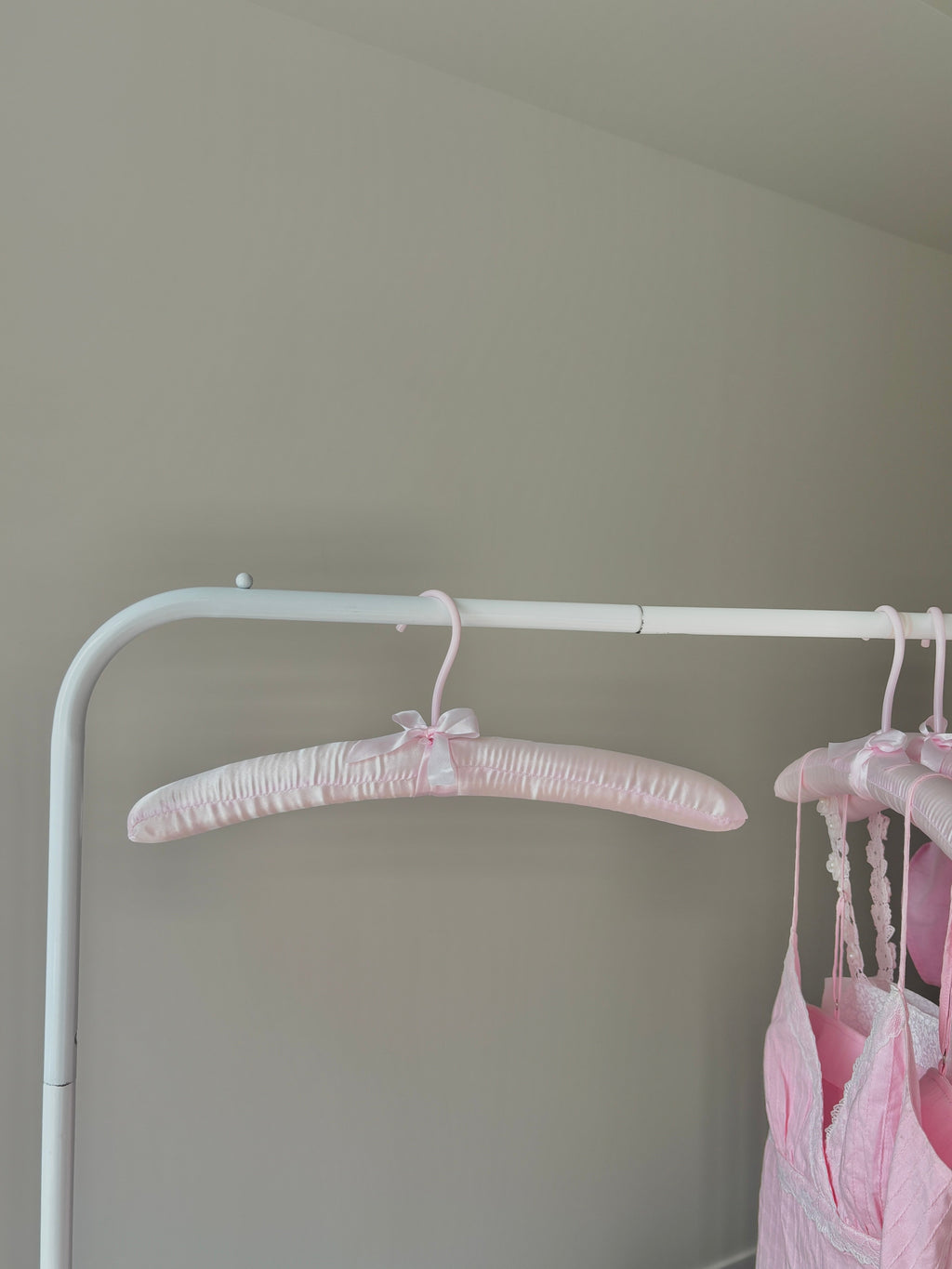 Pink Satin Hanger