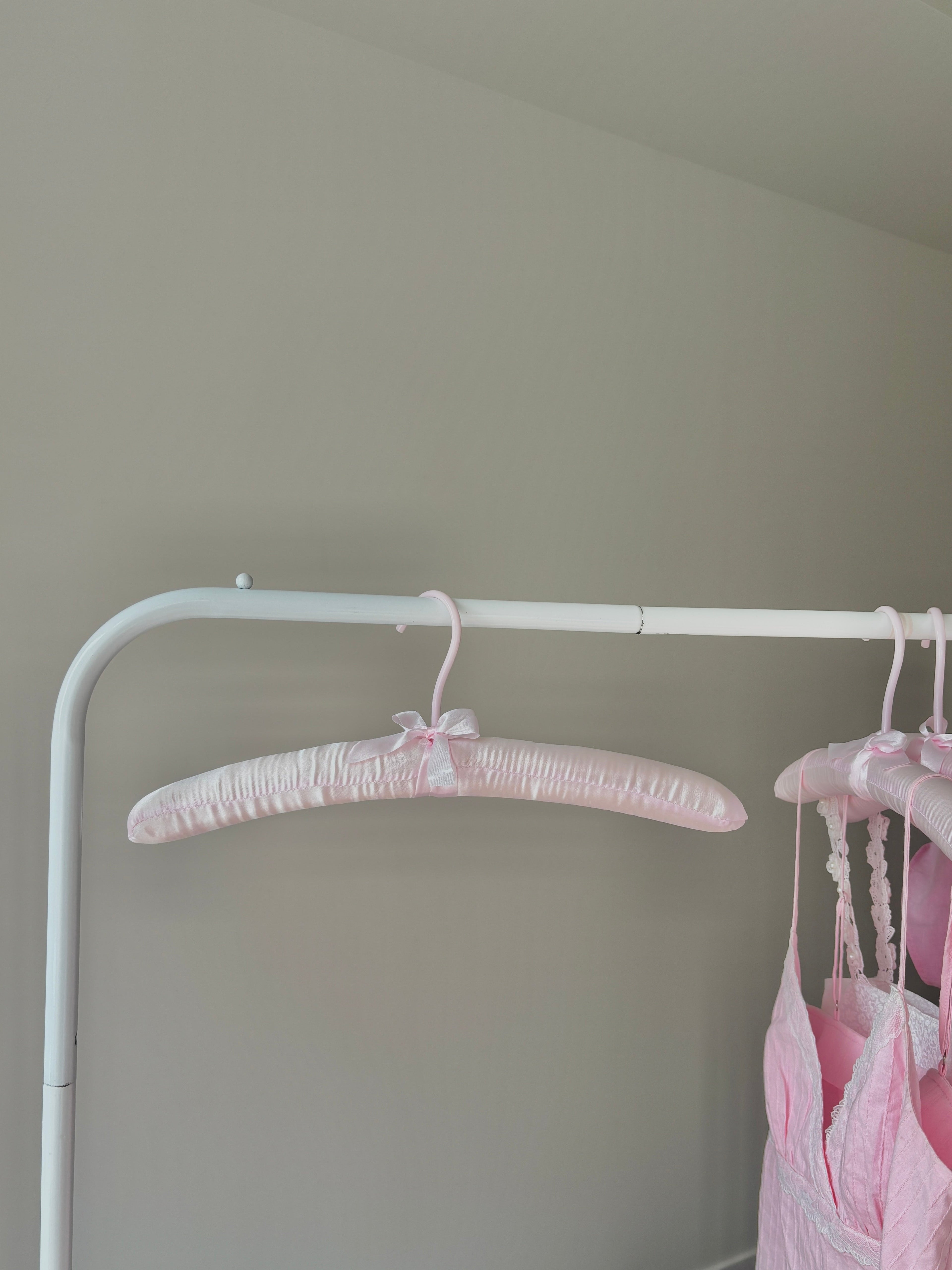 Pink Satin Hanger
