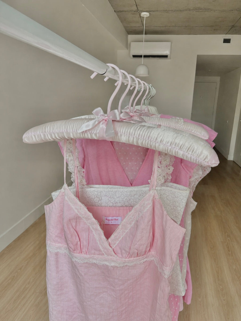 Pink Satin Hanger