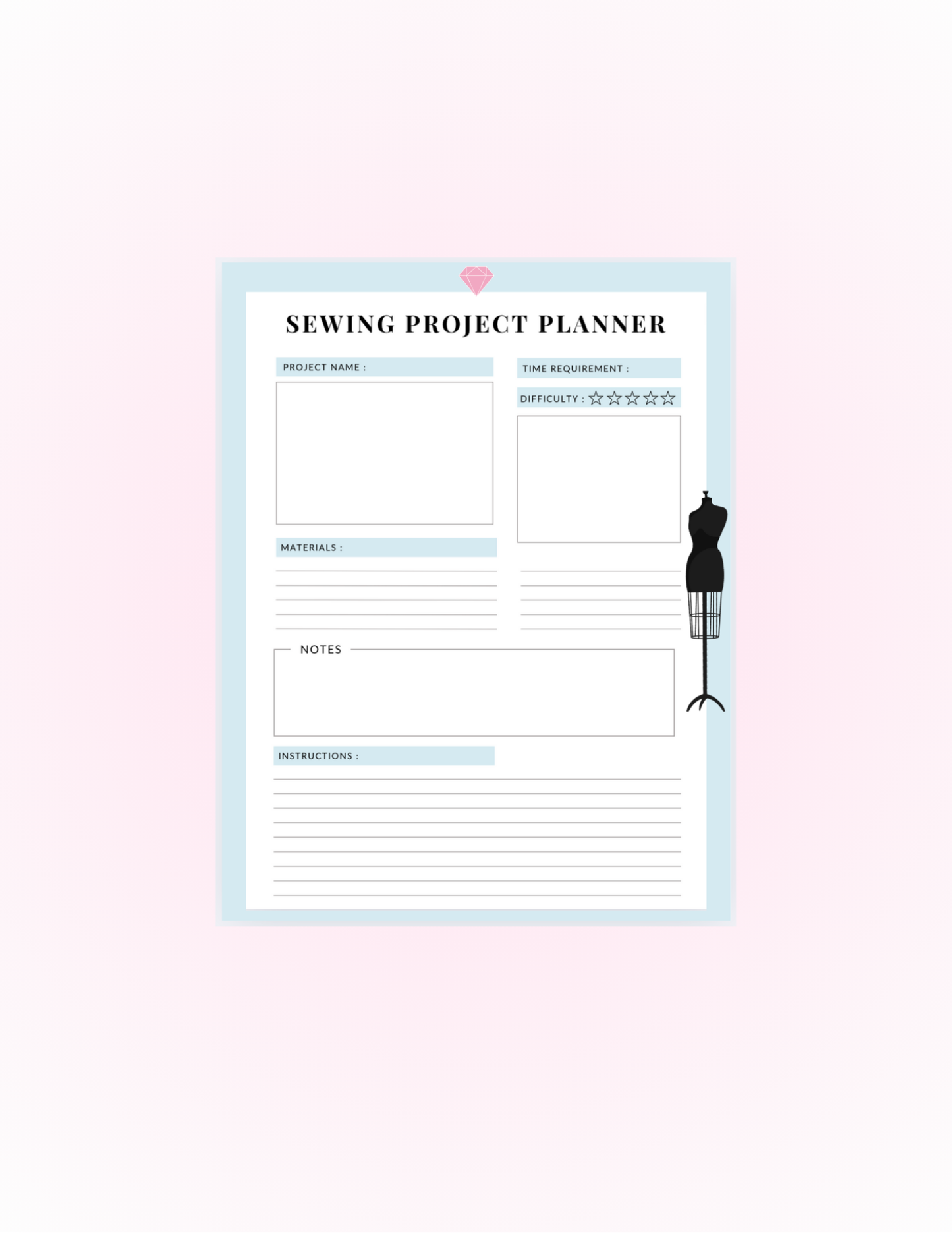 Sewing Project Planner